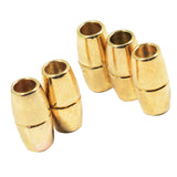 Maxbell 5pcs Round Alloy Magnetic Clasps for DIY Bracelet Necklace Making Gold