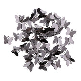 Maxbell 50 Pieces Copper Butterfly Charms DIY Jewelry Findings black