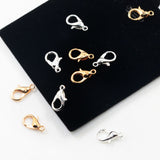 Maxbell 50 Pieces DIY Jewelry Accessories Metal Material Lobster Clasps Claw Gold