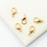 Maxbell 50 Pieces DIY Jewelry Accessories Metal Material Lobster Clasps Claw Gold