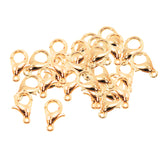 Maxbell 50 Pieces DIY Jewelry Accessories Metal Material Lobster Clasps Claw Gold