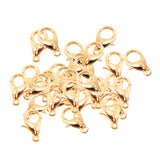 Maxbell 50 Pieces DIY Jewelry Accessories Metal Material Lobster Clasps Claw Gold