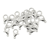 Maxbell 50 Pieces DIY Jewelry Accessories Metal Material Lobster Clasps Claw Silver