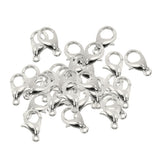 Maxbell 50 Pieces DIY Jewelry Accessories Metal Material Lobster Clasps Claw Silver