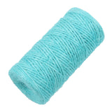 Maxbell 100m Jute Cord 2mm String Crafts DIY Gift Wrapping Twine Rope  Light Blue