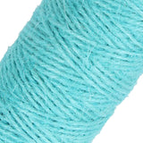 Maxbell 100m Jute Cord 2mm String Crafts DIY Gift Wrapping Twine Rope  Light Blue