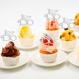 Maxbell I Do Cake Picks Wedding Engagement Cake Topper Cake Decoration Silver