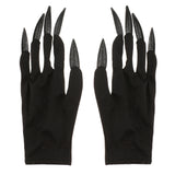 Maxbell Scary Woman Gloves Long Glitter Fingernails Halloween Fancy Dress