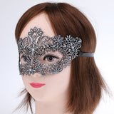 Maxbell Vintage Lace Venetian Masquerade Mask Halloween Party Costume Antique Silver