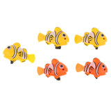 Maxbell Pack of 5 pieces Wind-up Swimming Fish Baby Pool Bath Water Toy Clownfish