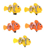 Maxbell Pack of 5 pieces Wind-up Swimming Fish Baby Pool Bath Water Toy Clownfish