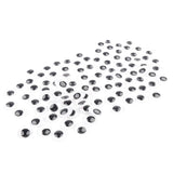 Maxbell 100pcs/ pack DIY Round Self-adhesive Wiggly Googly Eyes For Doll Toy 8MM