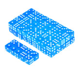 Maxbell 100 x Translucent 16mm Six Sided Spot Dice RPG Games Blue