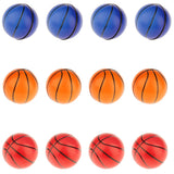 Maxbell Set of 12 Solid Basketball PU Sponge Ball Release Pressure Pet Chew Activity