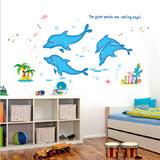 Maxbell 3D Dolphin Wall Decal Stickers Kids Room Decor