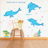 Maxbell 3D Dolphin Wall Decal Stickers Kids Room Decor