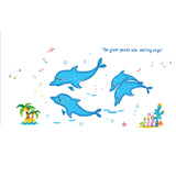 Maxbell 3D Dolphin Wall Decal Stickers Kids Room Decor