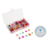 Maxbell 180pcs Bulk Loose Beads DIY Art Crafts Jewelry Kit Girls Toy Handmade Gift 2