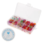 Maxbell 180pcs Bulk Loose Beads DIY Art Crafts Jewelry Kit Girls Toy Handmade Gift 2