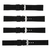 Maxbell Silicone Watch Bands Soft Rubber Replacement Watch Strap Waterproof 24mm