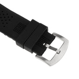 Maxbell Silicone Watch Bands Soft Rubber Replacement Watch Strap Waterproof 24mm