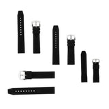Maxbell Silicone Watch Bands Soft Rubber Replacement Watch Strap Waterproof 24mm