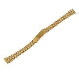 Maxbell Men Gold Stainless Steel Watch Band Strap Metal Replacement Bracelet 12mm