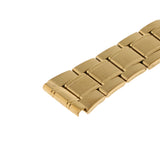 Maxbell Men Gold Stainless Steel Watch Band Strap Metal Replacement Bracelet 18mm