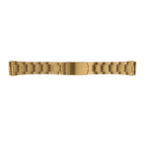 Maxbell Men Gold Stainless Steel Watch Band Strap Metal Replacement Bracelet 18mm