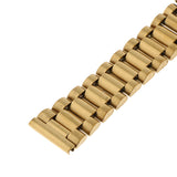 Maxbell Men Gold Stainless Steel Watch Band Strap Metal Replacement Bracelet 16mm