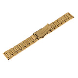 Maxbell Men Gold Stainless Steel Watch Band Strap Metal Replacement Bracelet 20mm