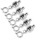 Maxbell Fashion Strong Magnetic Jewelry Clasps Lobster Clasp Converter 7mm Silver