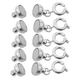 Maxbell Fashion Strong Magnetic Jewelry Clasps Lobster Clasp Converter 7mm Silver