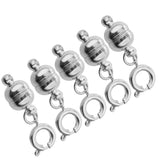 Maxbell Fashion Strong Magnetic Jewelry Clasps Lobster Clasp Converter 7mm Silver