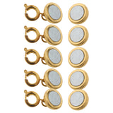 Maxbell Strong Locking Magnetic Jewelry Clasps Lobster Clasp Converter 10mm Gold