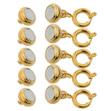 Maxbell Strong Locking Magnetic Jewelry Clasps Lobster Clasp Converter 7mm Gold