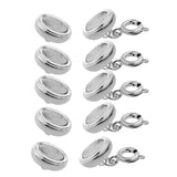 Maxbell Strong Locking Magnetic Jewelry Clasps Lobster Clasp Converter 10mm Silver