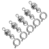 Maxbell 5pcs Copper Magnet Round Ball 6mm Lobster Clasp Clasp Findings Silver