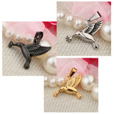 Maxbell Stainless Steel Hummingbird Pendant Urn Cremation Jewelry For Ashes Gold