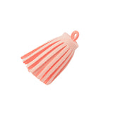 Maxbell 12 Pieces Velvet Tassel Charms Pendants Jewelry Bags Key DIY Coral Pink