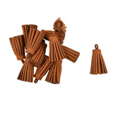 Maxbell 12 Pieces Velvet Tassel Charms Pendants Jewelry Bags Key DIY Coffee