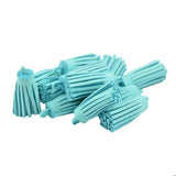 Maxbell 12 Pieces Velvet Tassel Charms Pendants Jewelry Bags Key DIY Aqua