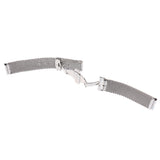 Maxbell 20mm Stainless Steel Bracelet Wrist Watch Band Strap Safety Clasp Silver