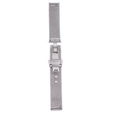 Maxbell 20mm Stainless Steel Bracelet Wrist Watch Band Strap Safety Clasp Silver