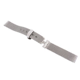 Maxbell 20mm Stainless Steel Bracelet Wrist Watch Band Strap Safety Clasp Silver