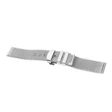 Maxbell 20mm Stainless Steel Bracelet Wrist Watch Band Strap Safety Clasp Silver