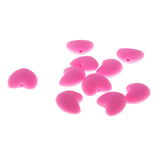 Maxbell 10 Pieces Baby Teether Silicon Teething Chew Jewelry DIY Necklace Pink