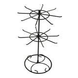 Maxbell Bracelet Necklace Hanger Round Jewelry Rotating Rack Display Organizer Black