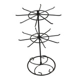 Maxbell Bracelet Necklace Hanger Round Jewelry Rotating Rack Display Organizer Black