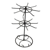 Maxbell Bracelet Necklace Hanger Round Jewelry Rotating Rack Display Organizer Black